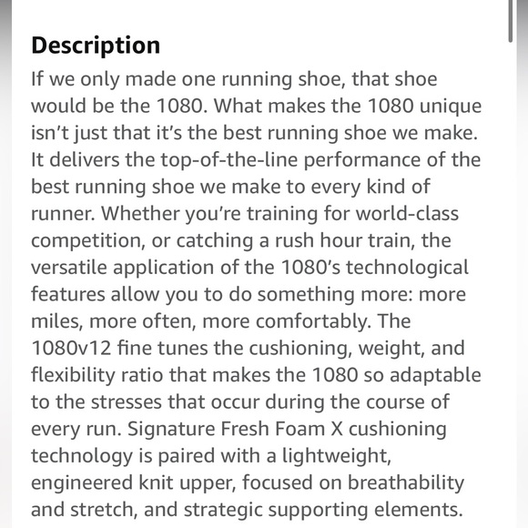 New Balance Fresh Foam X 1080 v12 running shoes - Picture 15 of 16